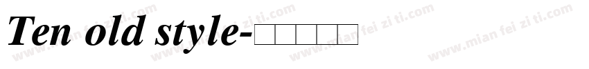 Ten old style字体转换